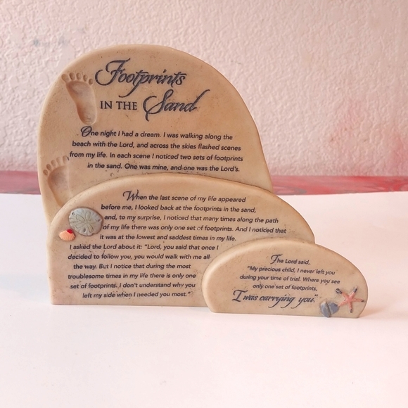 Accents Standup Footprints In The Sand Decor Poshmark